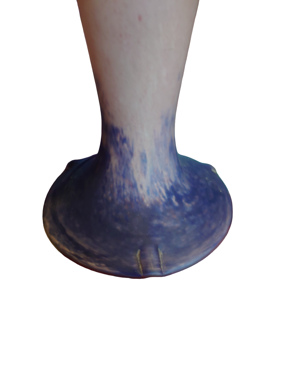 Lampe champignon en verre marmoréens 1930/1950