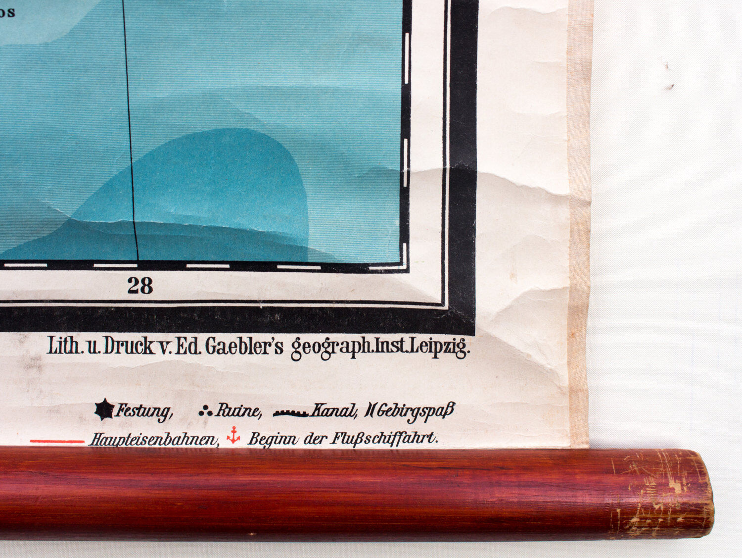 Map southern part of Europe, 1912