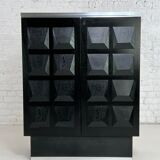 Brutalist bar storage cabinet