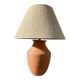 Terracotta ceramic lamp