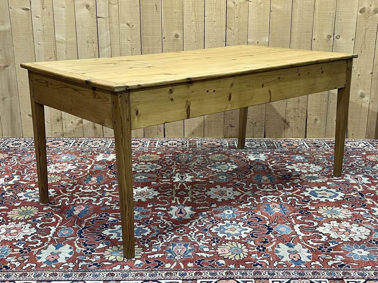Early 20th century flat desk in fir