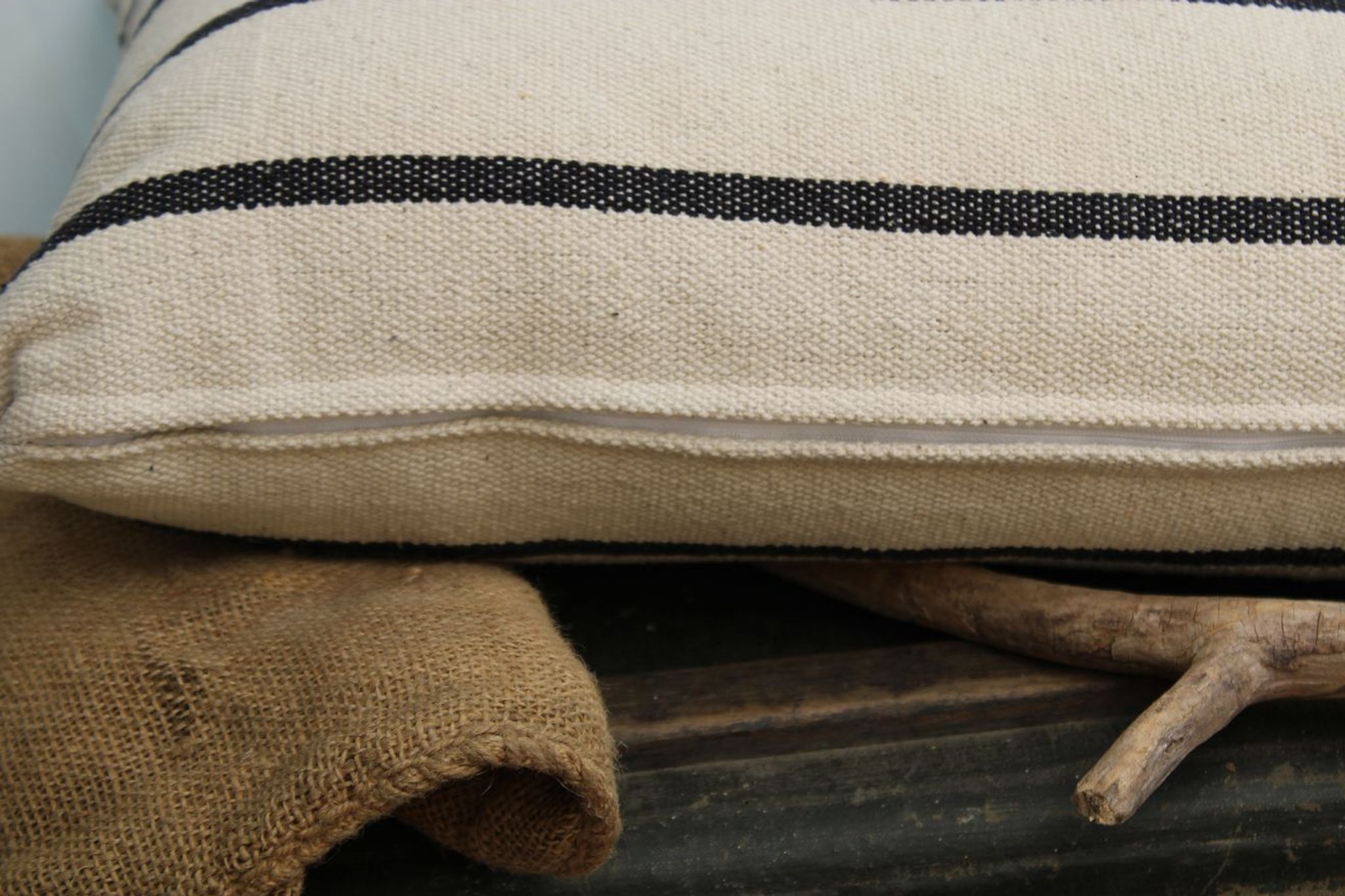 Striped cushion