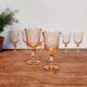 Lot de 8 verres vintage Rosaline