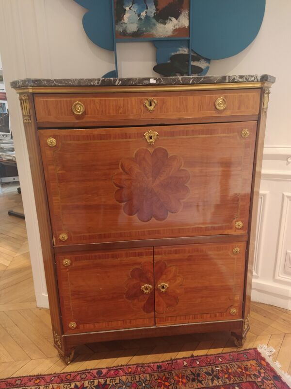 Secrétaire à abattant Epoque Louis XVI (Estampillé N. Petit & JME)