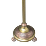 Edwardian Brass and Copper Floor Standard Lamp