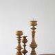Bougeoirs Scandinaves en Bois, Set de 3