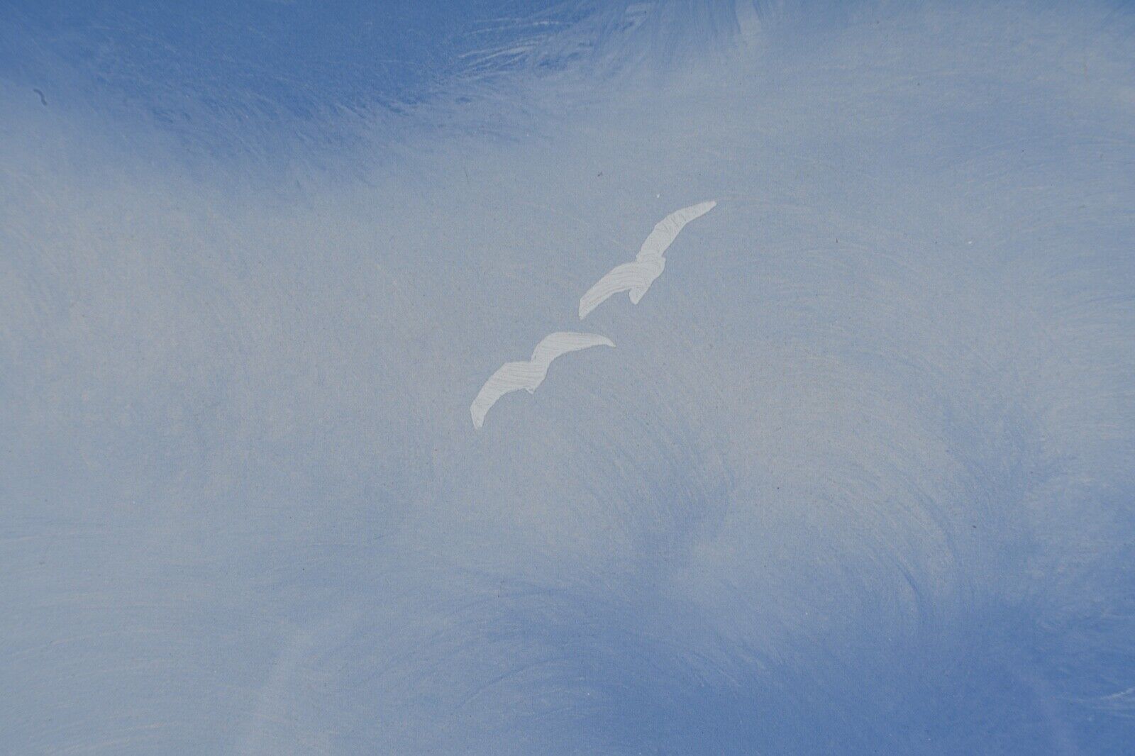 Stencil gouache by leon haffner representing a regatta boat