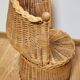 Fauteuil corbeille enfant en osier