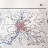 Illustrated Italy Europe map 43x43cm vintage from 1950