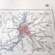 Illustrated Italy Europe map 43x43cm vintage from 1950