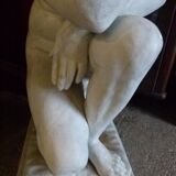 Sculpture en bronze peint
