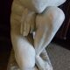 Painted bronze sculpture