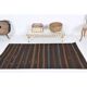Vintage Turkish Hand-Knotted Wool Cotton Brown Kilim Runner 101x190