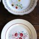 6 small paired plates Badonviller Saint Amand Luzin Digoin Sarreguemines