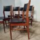 6 teak chairs from the 1970s