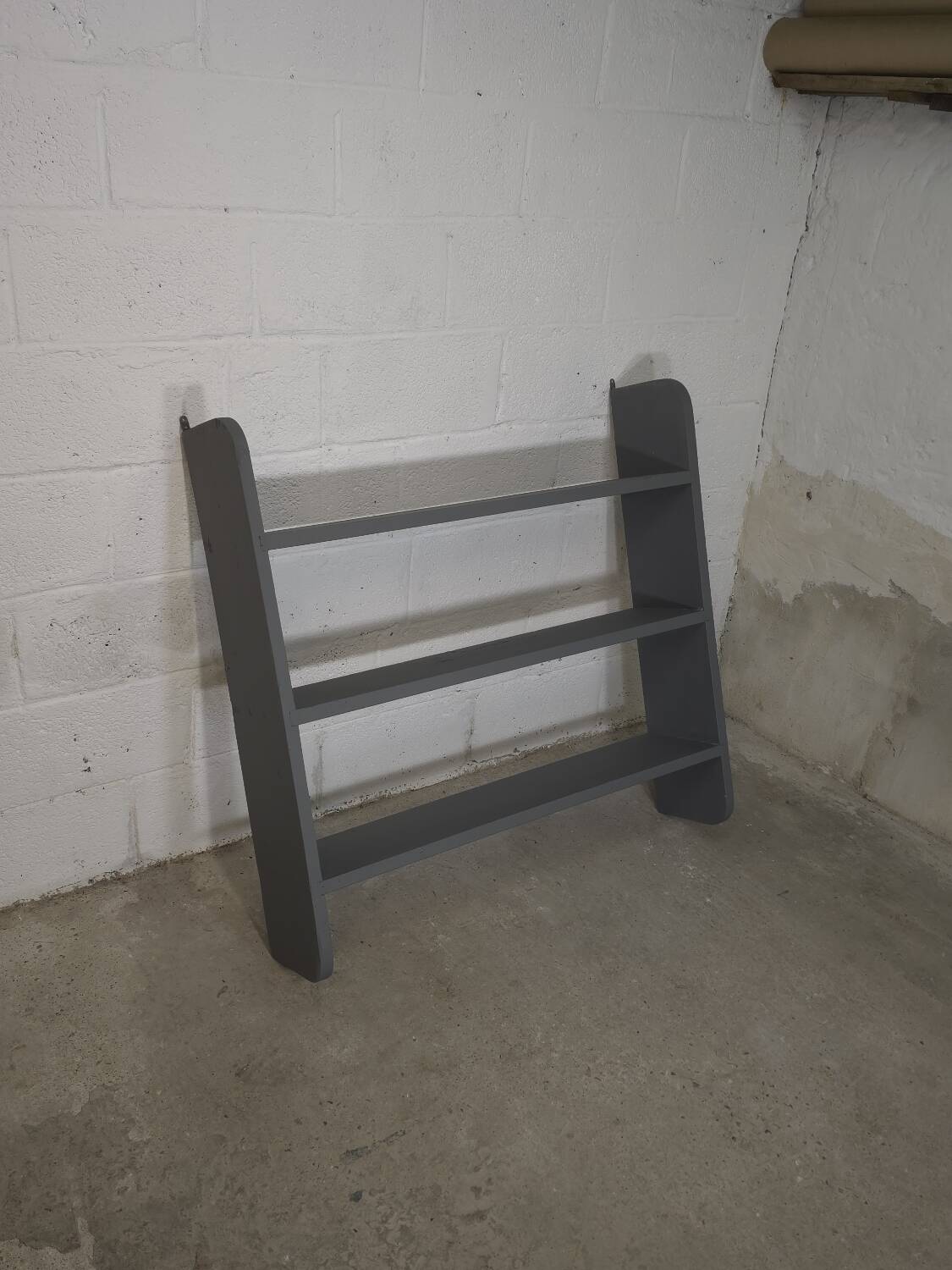 Antique grey kitchen shelf / wall shelf