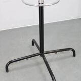 Portemanteau italien en fer chromé et laqué et plastique, années 1970