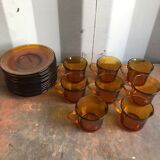 Lot 8 coffee cups and duralex cups