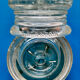 2 glass blocks signed Diameter 10 cm Height 5 cm