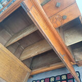 Art Deco buffet, marble trays, antique sideboard, display cabinet.