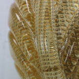 Set of 2 swedish leaf shaped wall sconces Fritz Kurz  for Orrefors, 1960s