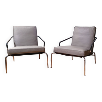 Pair of Berman armchairs, Minotti