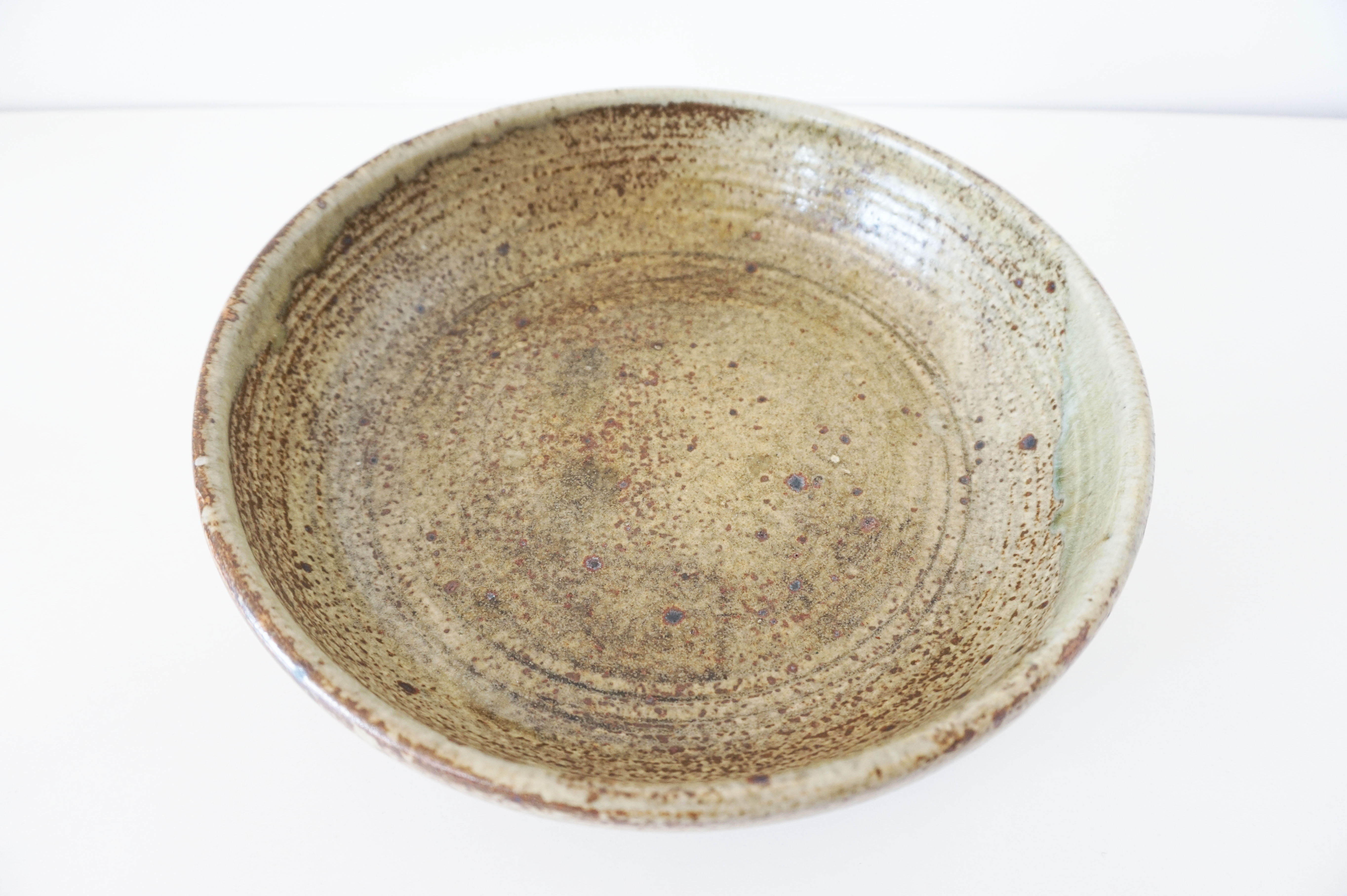 Green sandstone round dish