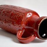 Red vase Scheurich Keramik - West Germany 480 46 - Nizza decor.