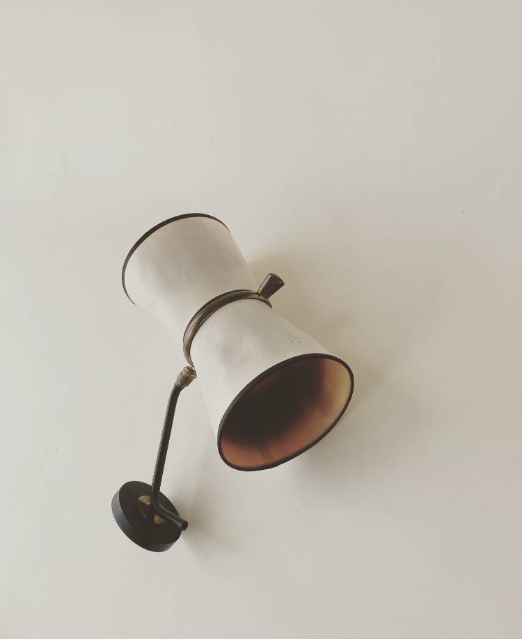 Vintage Modernist Wall Lamp by Arlus XXL