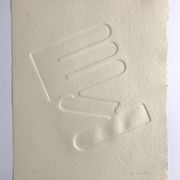 Estampe signée et numérotée de Jean Legros, Relief géométrique I, 1972