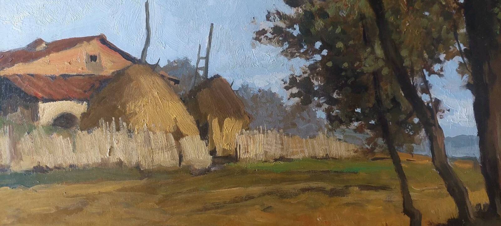 Oil painting Francesco Maria Pieri, labronica 60s/70s