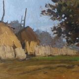 Oil painting Francesco Maria Pieri, labronica 60s/70s