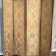 Screen 4 fronts of Indian wood and fabrics and silk at the end of the 19th century