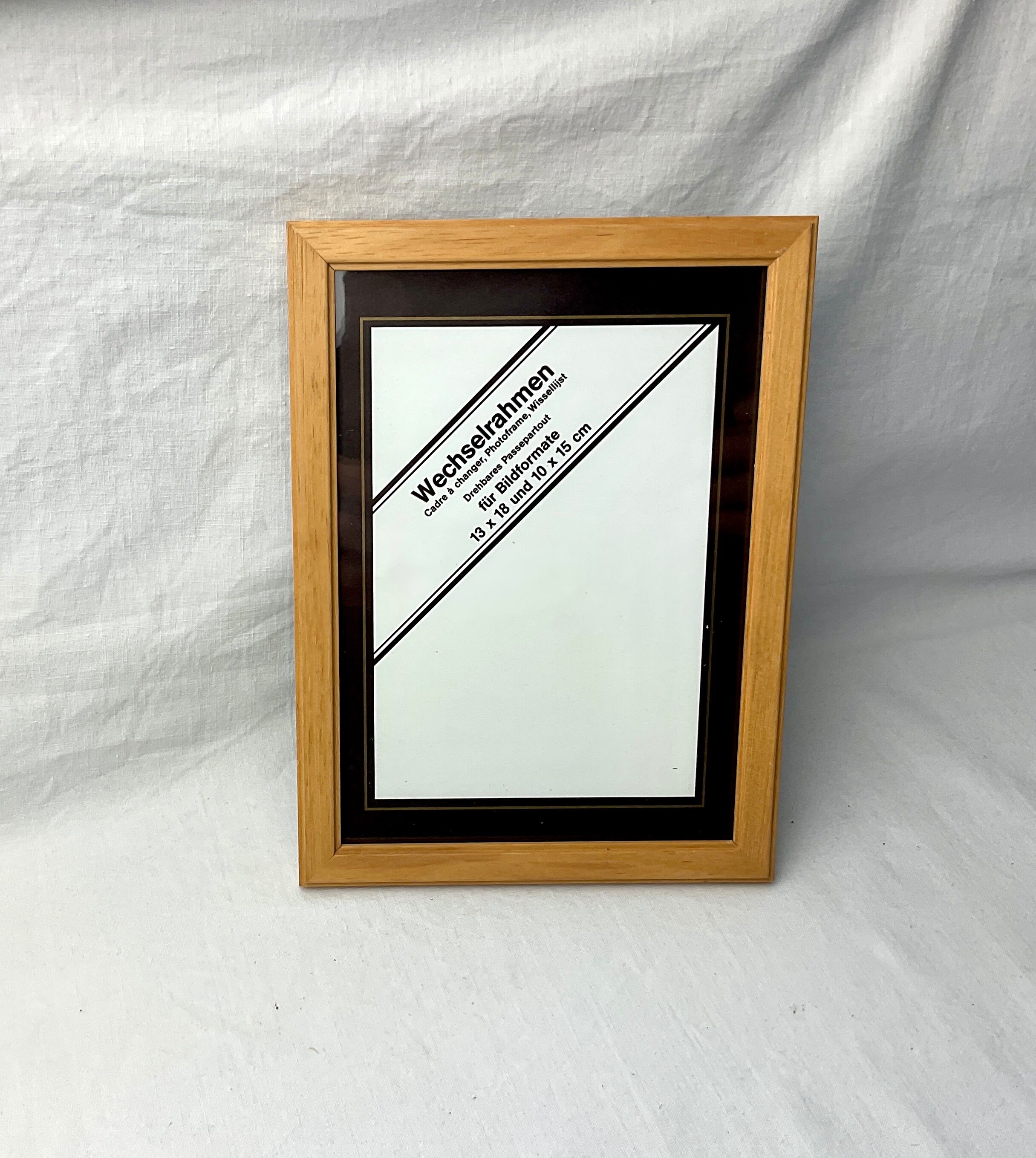 Old frame in light wood