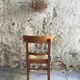 4 chaises vintage en bois et paille