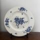 Old flat plate KG Luneville Blue Flowers