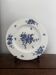 Ancienne assiette plate KG Luneville Fleurs bleues