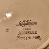 22 flat plates Armelle Sarreguemines hand-painted