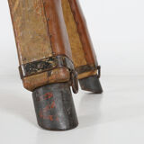 Industrial leather bench ca.1920