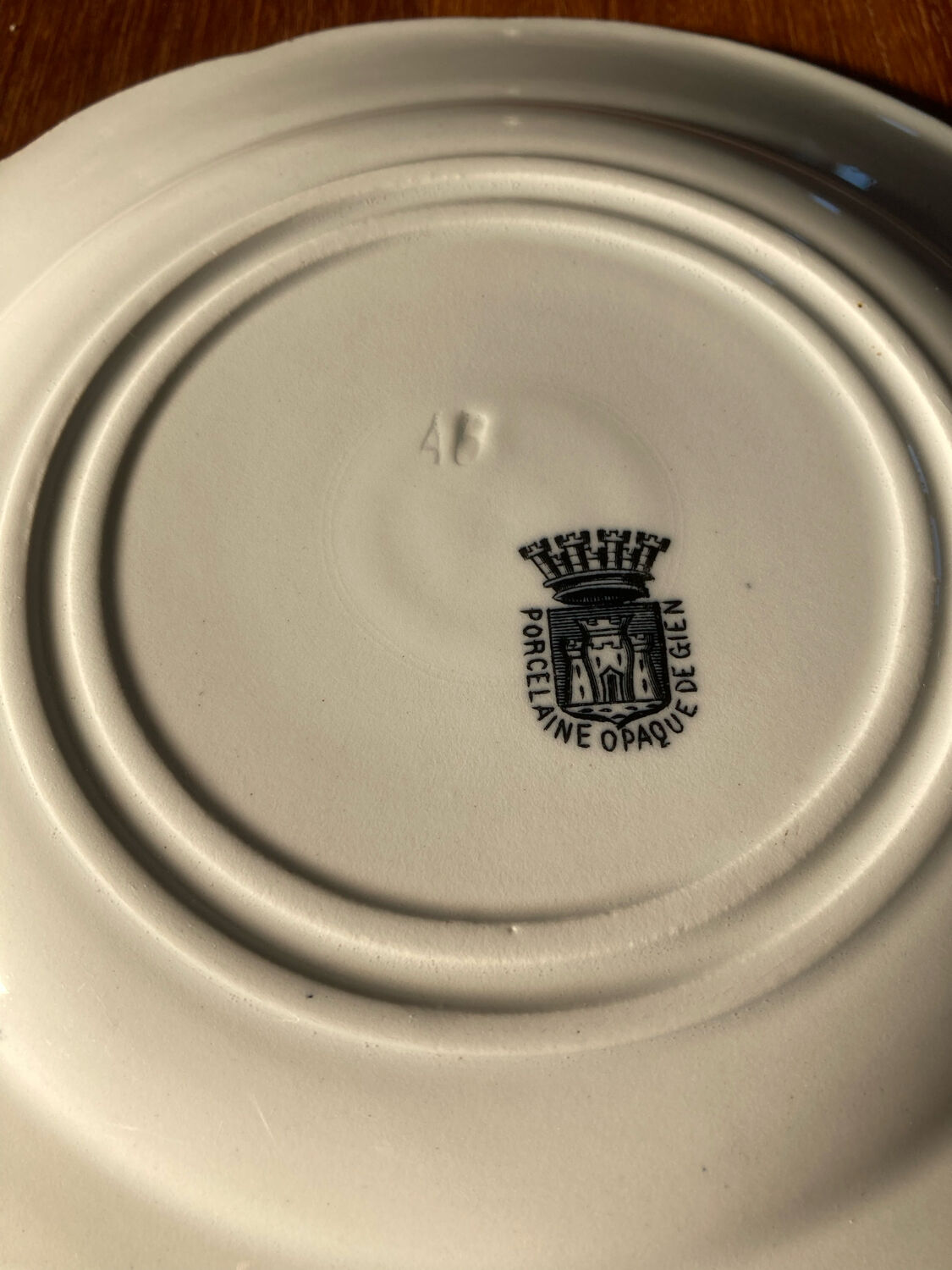 Gien porcelain plate