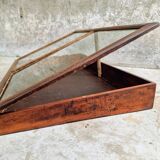 Vitrine de table d'exposition ancienne