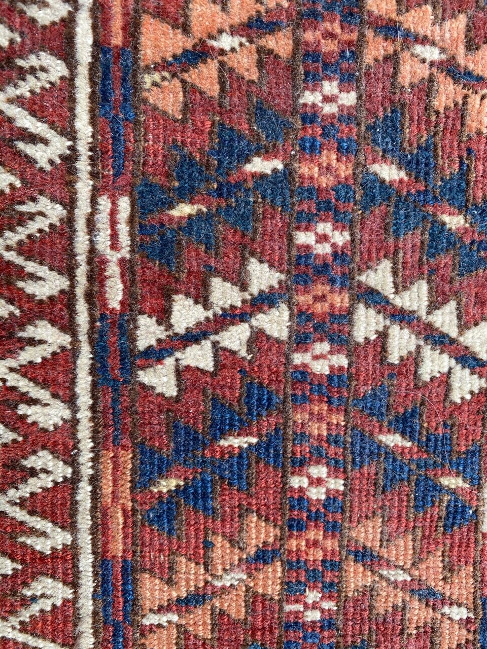 19th century Afghan Hatchlou tribal antique rug 131x140 cm