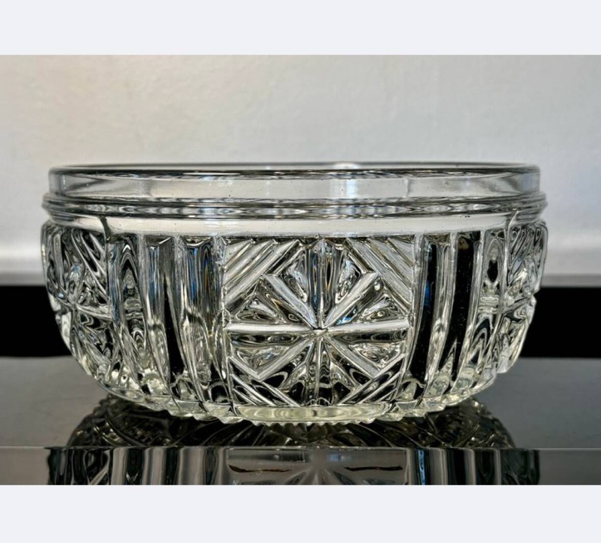 Crystal salad bowl