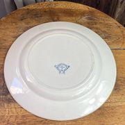 Round plate made of ironstone