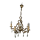 Louis XV style 5-branch brass and tassel chandelier