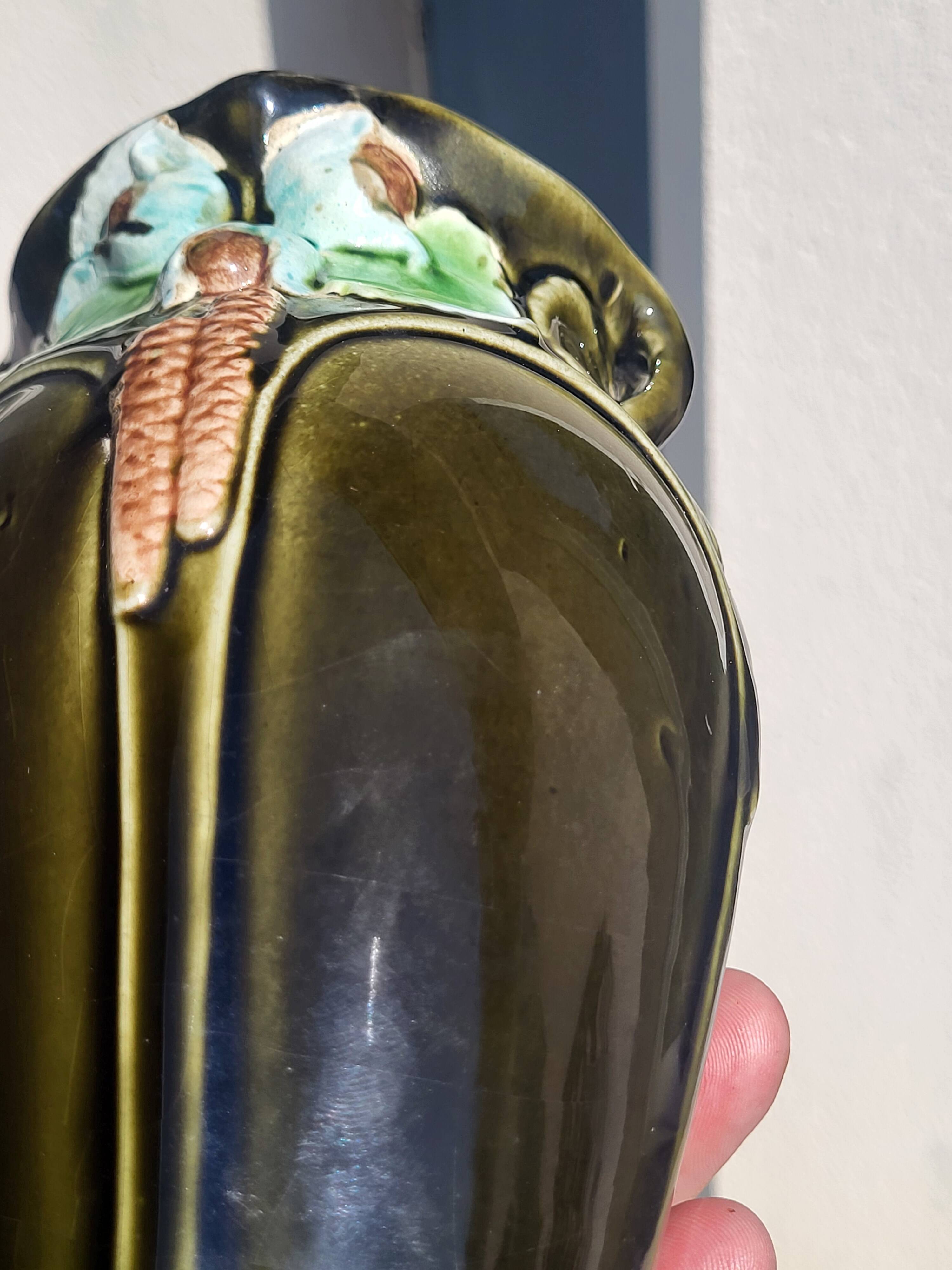 Art Nouveau vase in polychrome glazed ceramic signed De Bruyn – Fives-Li