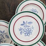 Dessert plates x6 - Gien, Amilly model