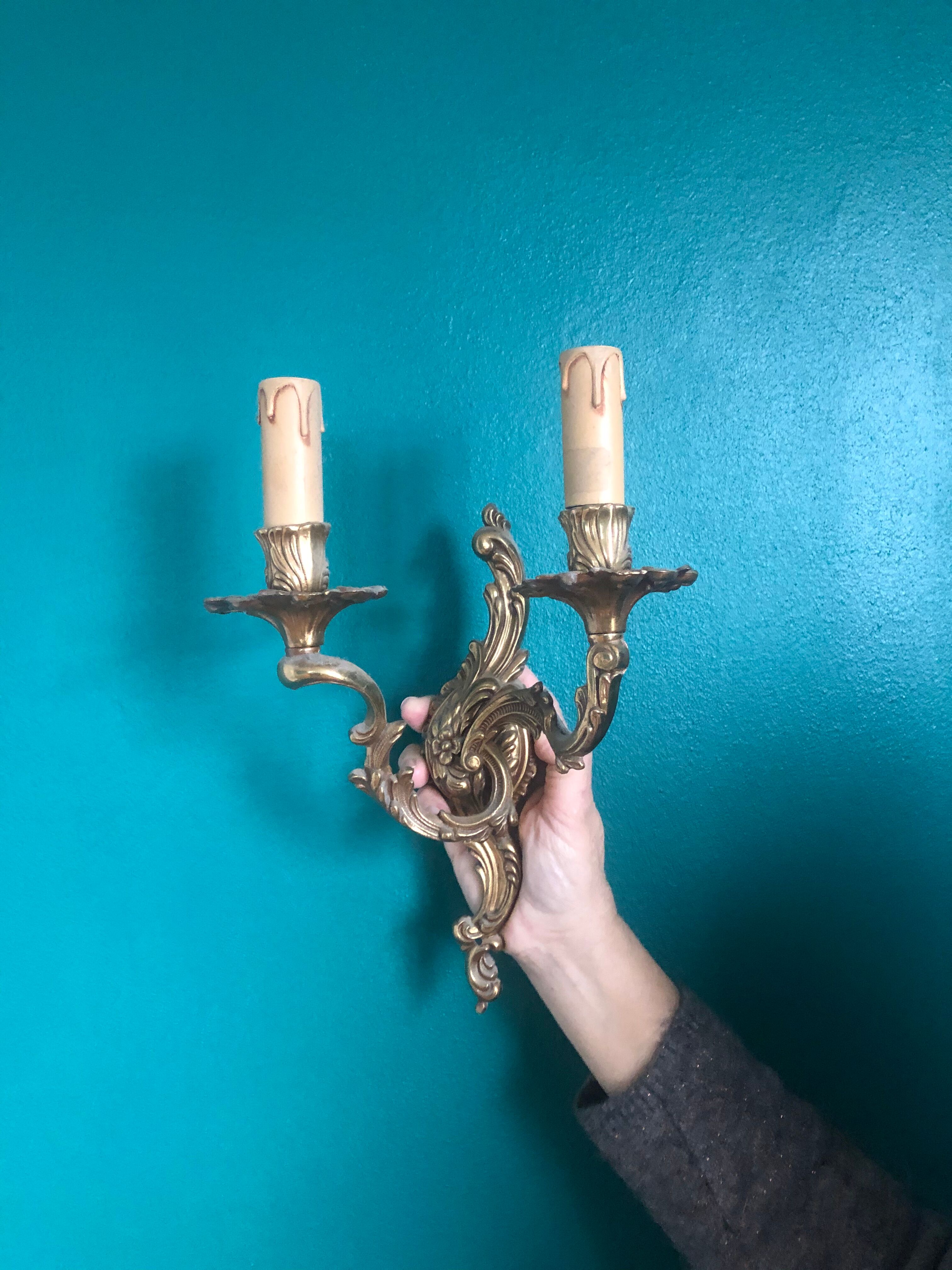 Louis XV style wall lamp