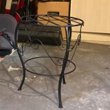 Small wrought iron pedestal table