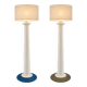 Ensemble de 2 lampes de table totem Kostka rares / époxy / France années 1980
